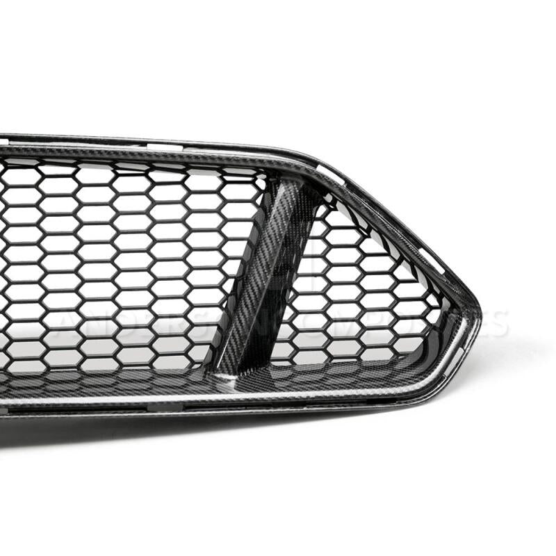 AND Front Grilles - Anderson Composites 2018 Ford Mustang Type-GT Carbon Fiber Upper Grille