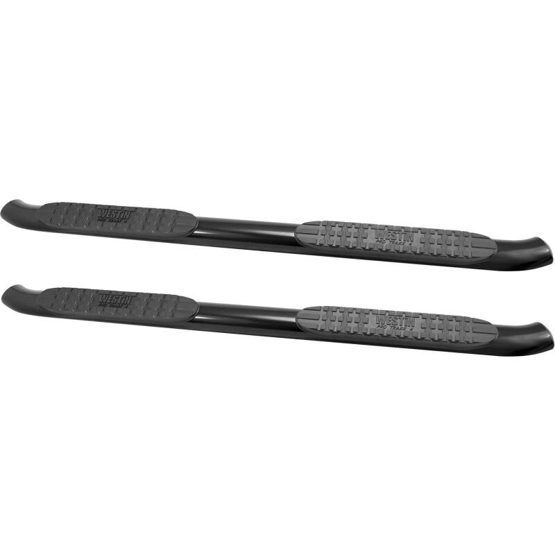 WES Nerf Bars - PRO TRAXX 4 - Westin 2014-2018 Chevrolet/GMC Silverado Sierra 1500 Dbl Cab PRO TRAXX 4 Oval Nerf Step Bars - Black