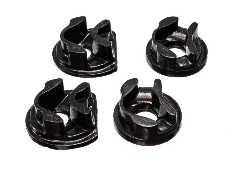 ES Motor Mounts - Black - Energy Suspension 01-05 Honda Civic/CRX Black Motor Mount Inserts (Manual Transmission) (2 Torque Mo