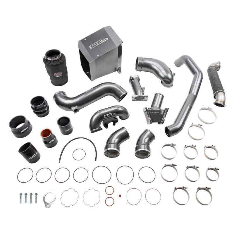 WCF Intake Bundle Kit - Wehrli 06-07 Chevrolet 6.6L Duramax LBZ Stage 3 High Flow Bundle Kit - WCFab Grey