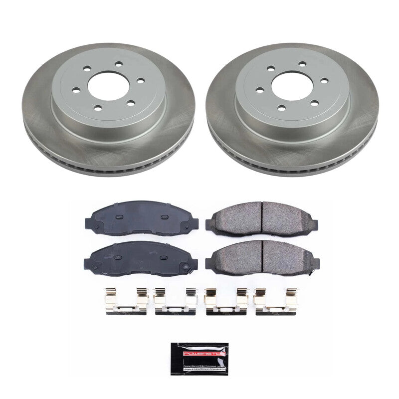PSB Semi-Coated Rotor Kits - Power Stop 03-04 Dodge Dakota Front Semi-Coated Rotor Kit