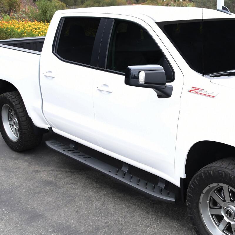 WES Running Boards - Thrasher - Westin 2019 Chevrolet Silverado/Sierra 1500 Crew Cab Thrasher Running Boards - Textured Black