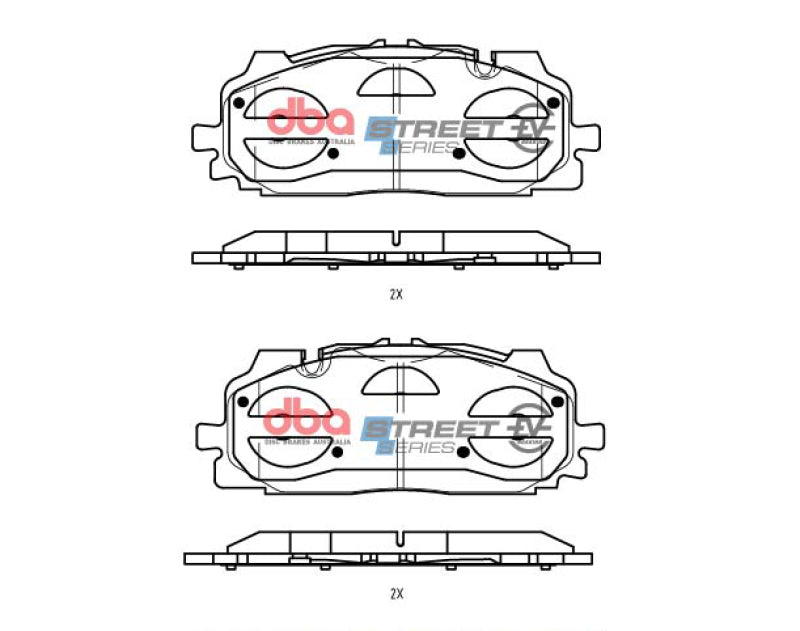 DBA Street Series Brake Pads - DBA 19-21 Audi A8 Quattro (w/375mm Front Rotor) Front SSEV Street Series Brake Pads