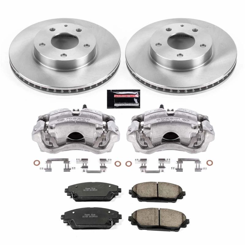 PSB Autospecialty Kit w/Cals - Power Stop 14-16 Mazda 3 Front Autospecialty Brake Kit w/Calipers