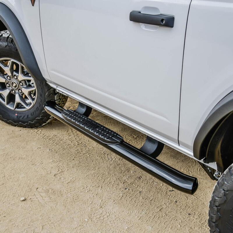 WES Nerf Bars - PRO TRAXX 4 - Westin 21-22 Ford Bronco (2-Door) PRO TRAXX 4 Oval Nerf Step Bars - Textured Black