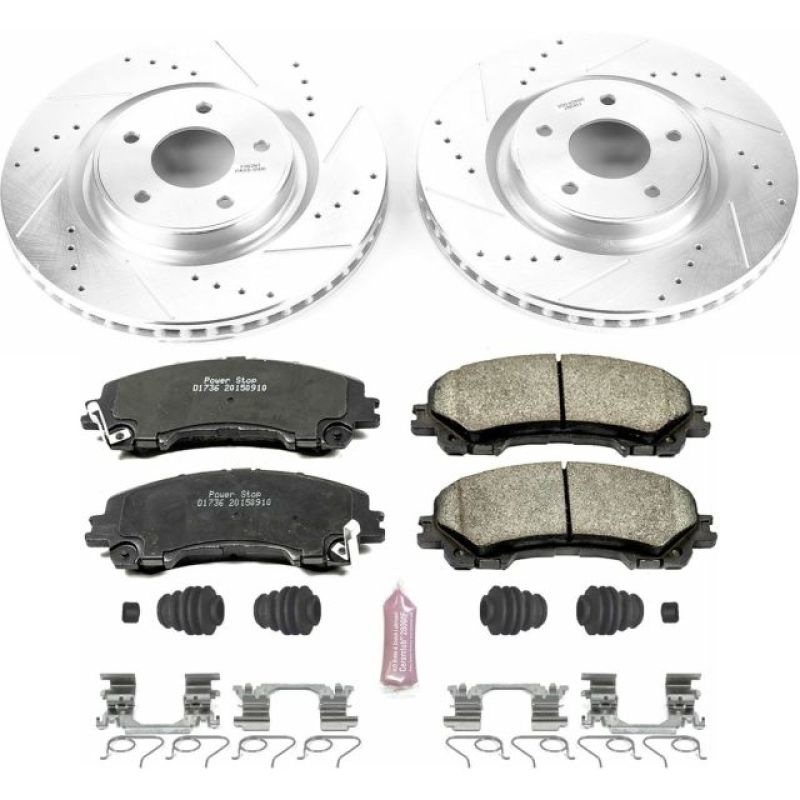 PSB Z23 Evolution Kit - Power Stop 14-19 Nissan Rogue Front Z23 Evolution Sport Brake Kit