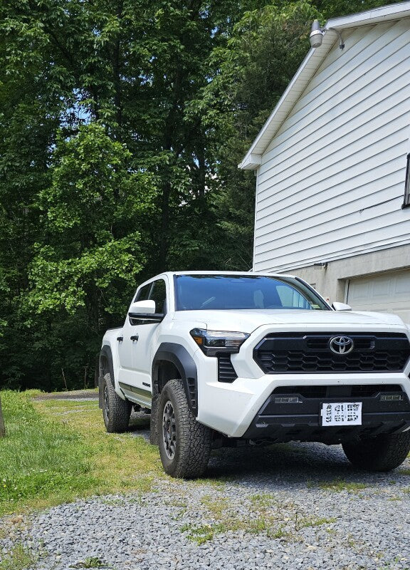 RAL UR Blk Flap/Rd Logo - Rally Armor 24-26 Toyota Tacoma Gen 4 Black UR Mud Flap w/Red Logo