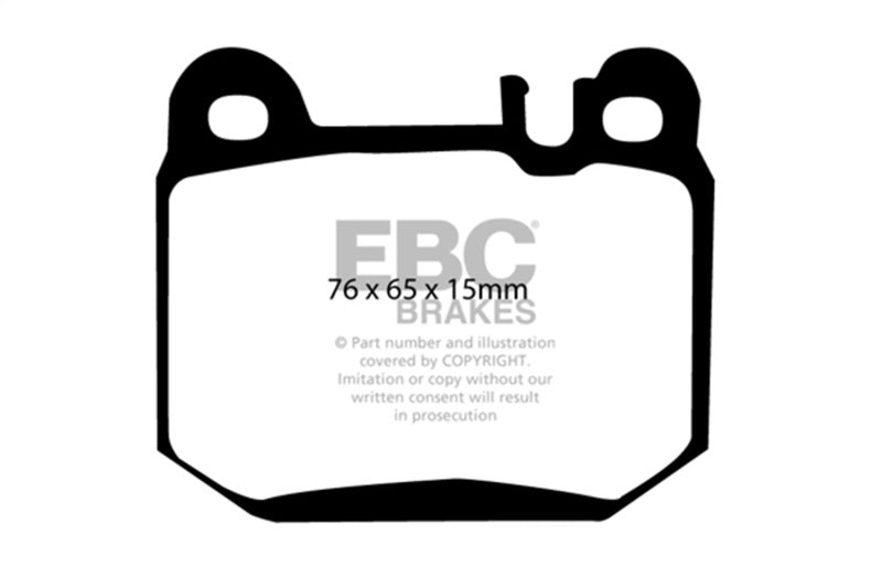 EBC Yellowstuff Brake Pad Sets - EBC 04-07 Maserati Quattroporte 4.2 Yellowstuff Rear Brake Pads