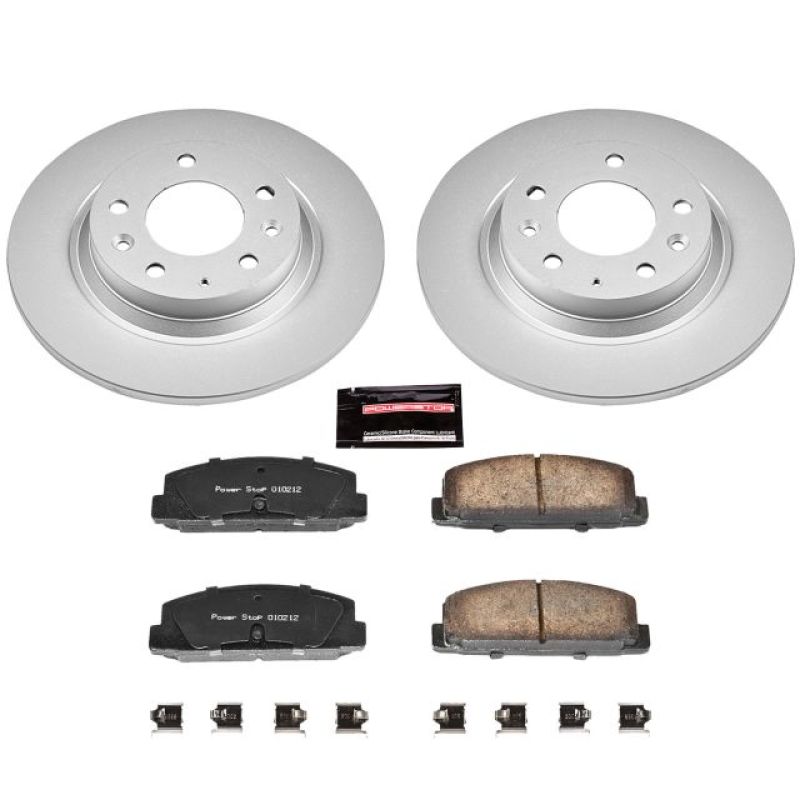 PSB Z17 Evolution Coated Kit - Power Stop 03-05 Mazda 6 Rear Z17 Evolution Geomet Coated Brake Kit