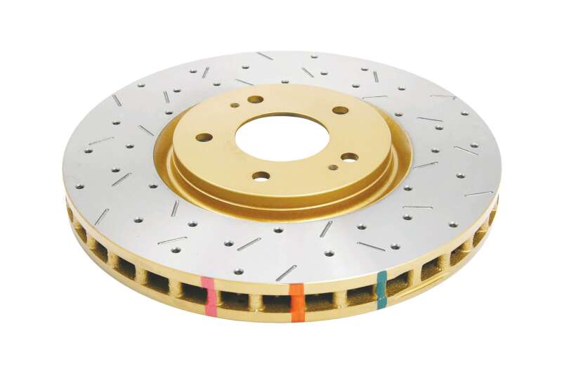 DBA 4000 Slot&Drill Rotors - DBA 03-05 Evo 8/9 Front Drilled & Slotted 4000 Series Rotor
