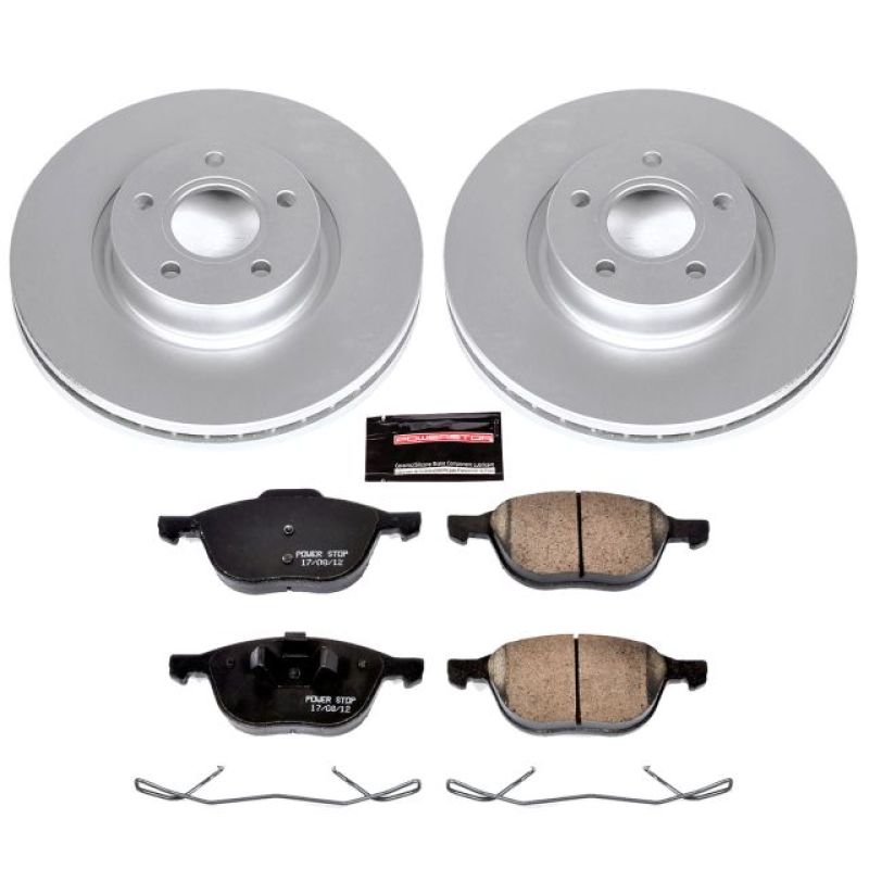PSB Z23 Evolution Coated Kit - Power Stop 13-17 Ford C-Max Front Z23 Evolution Sport Coated Brake Kit