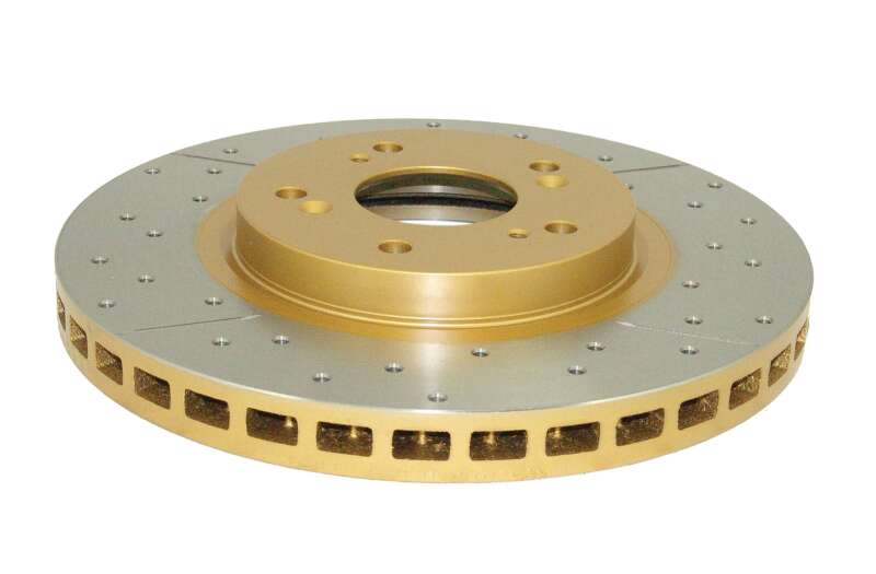 DBA Street Slot&Drill Rotors - DBA 01-14 Acura CL Front Street Series Drilled & Slotted Rotor w/Gold Hat