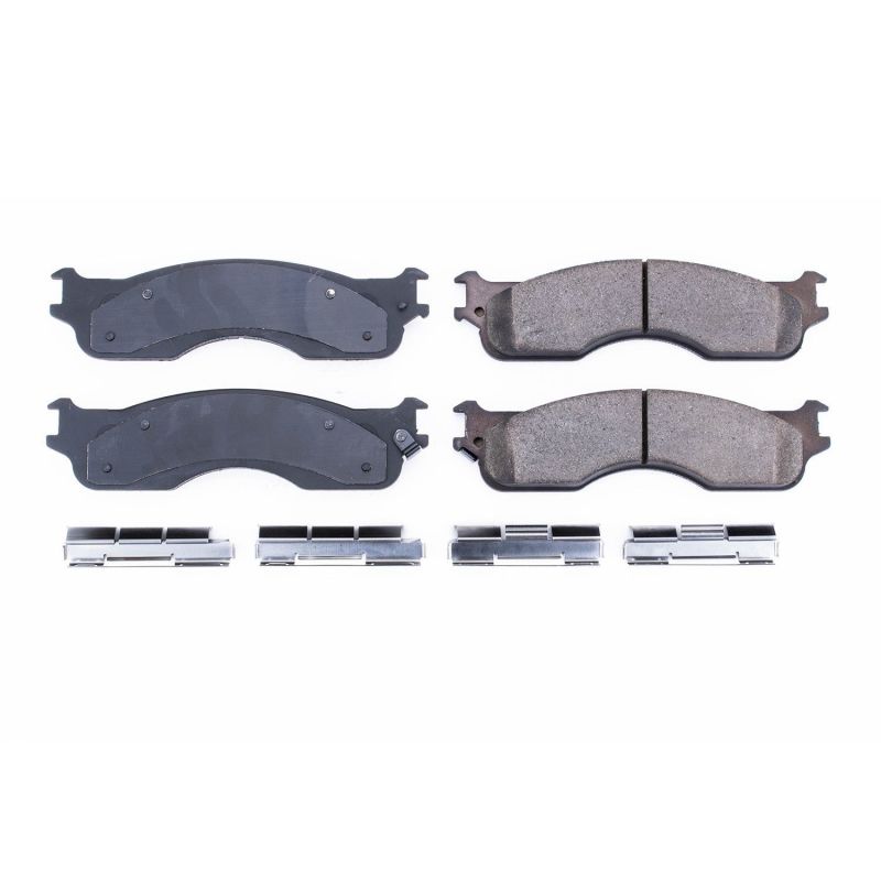PSB Z17 Evolution Brake Pads - Power Stop 2004 Dodge Ram 1500 Front Z17 Evolution Ceramic Brake Pads w/Hardware