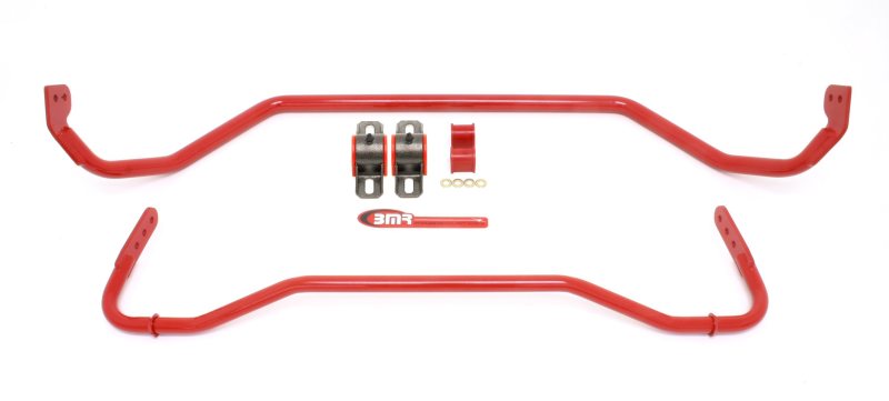 BMR Sway Bar Kits - BMR 08-09 Pontiac G8 Front & Rear Sway Bar Kit w/ Bushings - Red