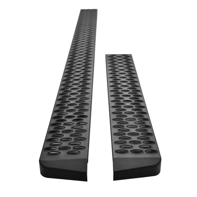 WES Running Boards - Grate - Westin Ford Transit Van 150/250/350 (46in Driver & 97in. Pass) Grate Steps Running Boards - Tex. Blk