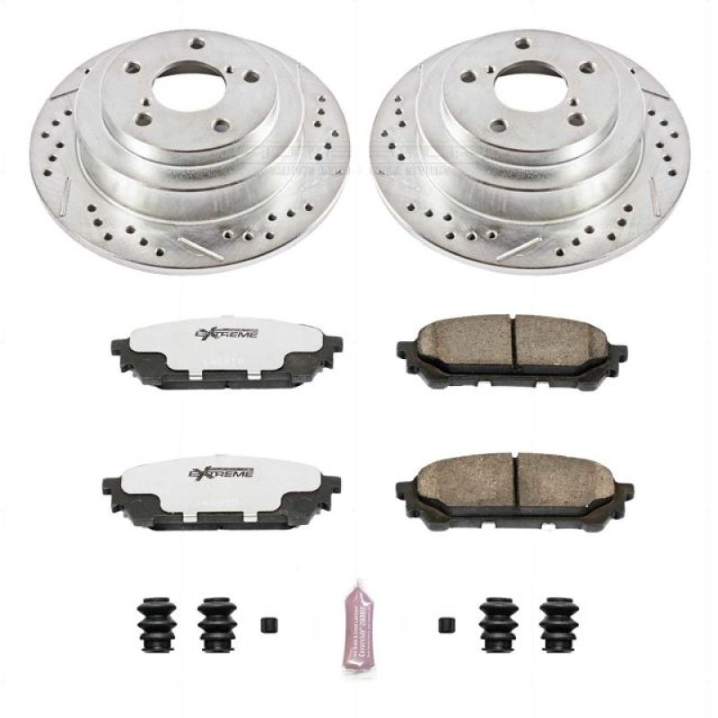PSB Z26 Street Warrior Kit - Power Stop 05-06 Saab 9-2X Rear Z26 Street Warrior Brake Kit