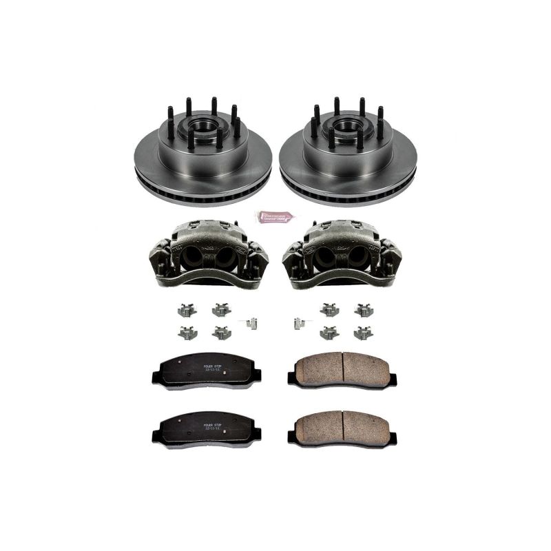 PSB Autospecialty Rotor - Power Stop 10-11 Ford F-350 Super Duty Front Autospecialty Kit w/Cals