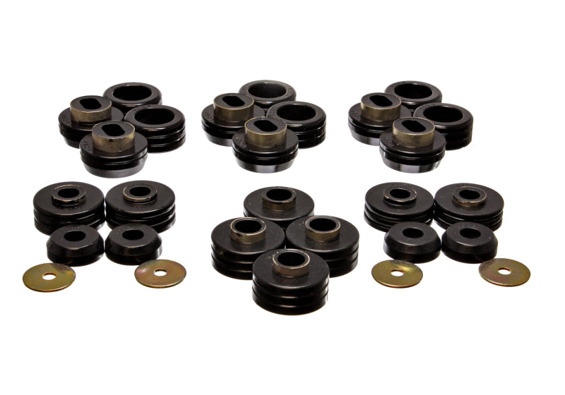 ES Body Mounts - Black - Energy Suspension 81-91 GM Denali XL/Suburban/Yukon XL 2WD/4WD Black Body (Cab) Mount Set