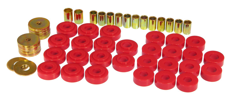PRO Body/Subframe Bush - Red - Prothane 64 GM Hardtop/Conv Body Mount - Red