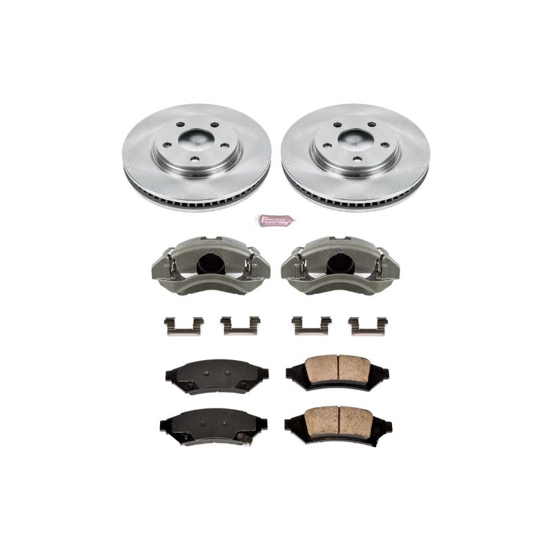 PSB Autospecialty Kit w/Cals - Power Stop 2004 Pontiac Grand Prix Front Autospecialty Brake Kit w/Calipers