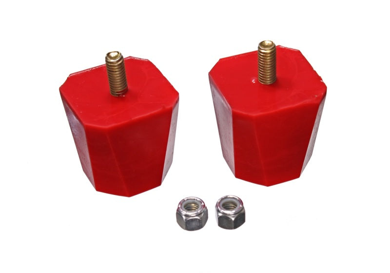 ES Bump Stops - Red - Energy Suspension Bump Stop 2in Tall 2in Square - Red