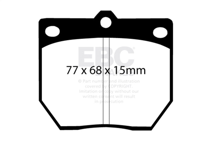 EBC Greenstuff Brake Pad Sets - EBC 70-74 Datsun 240Z 2.4 Greenstuff Front Brake Pads