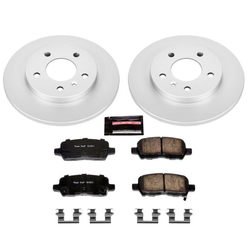 PSB Z17 Evolution Coated Kit - Power Stop 05-09 Buick Allure Rear Z17 Evolution Geomet Coated Brake Kit