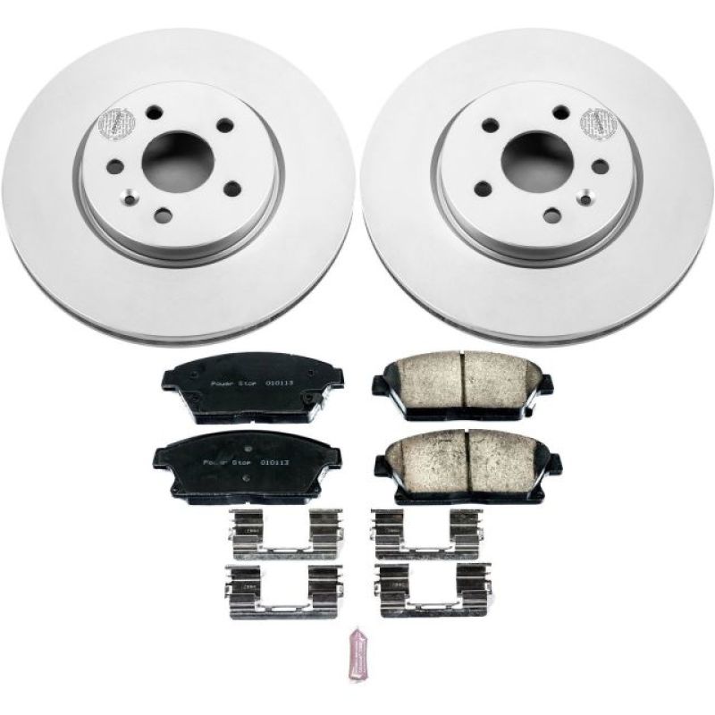PSB Z17 Evolution Coated Kit - Power Stop 15-16 Chevrolet Trax Front Z17 Evolution Geomet Coated Brake Kit