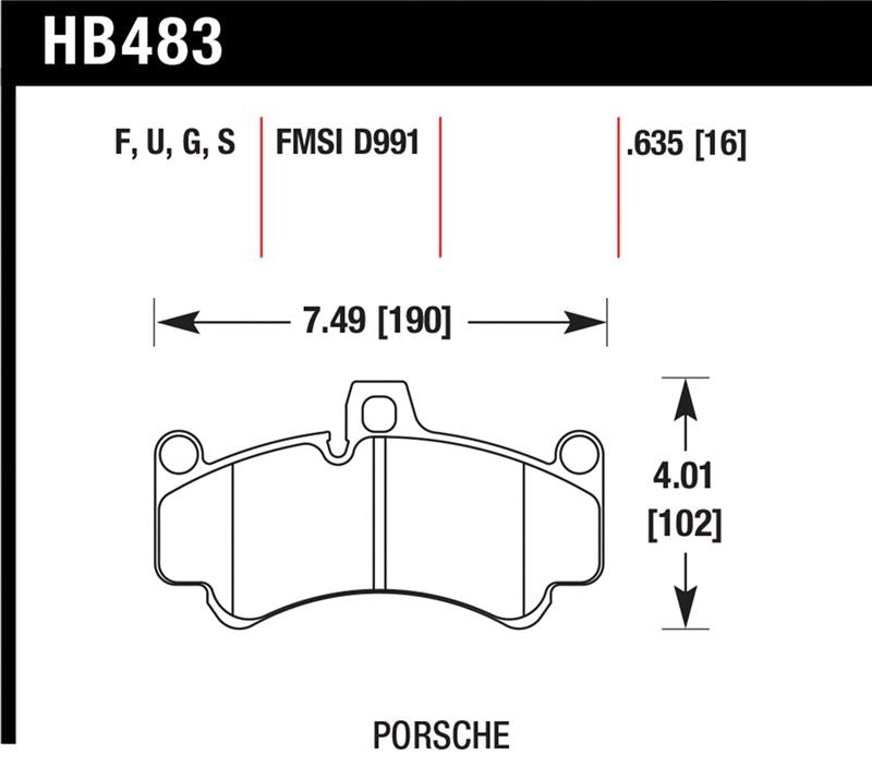 HAWK DTC-70 Brake Pad Sets - Hawk 08 Porsche 911 Targa 4/4S/03-05 911 GT2/04-08 GT3/07-08 Turbo DTC-70 Race Front Brake Pads