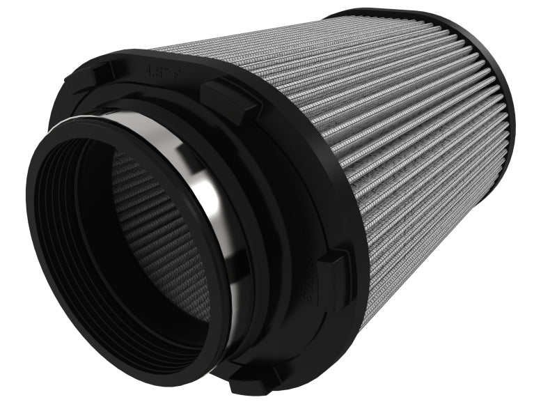 AFE Universal Pro Dry S Filter - aFe Magnum FORCE Intake Air Filter w/Pro DRY S 4-1/2IN F x(8x6-1/2)IN B x(6-3/4x5-1/2)IN T x8IN