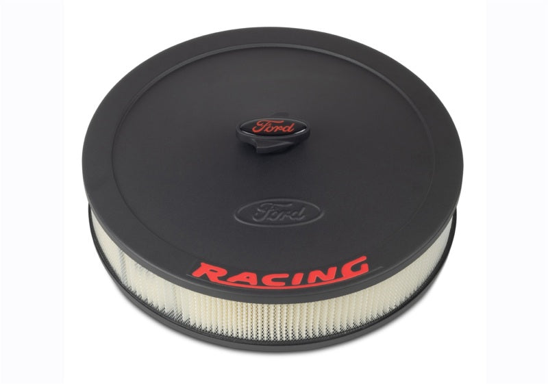 FR Air Cleaners - Ford Racing Air Cleaner Kit - Black Crinkle Finish w/ Red Emblem