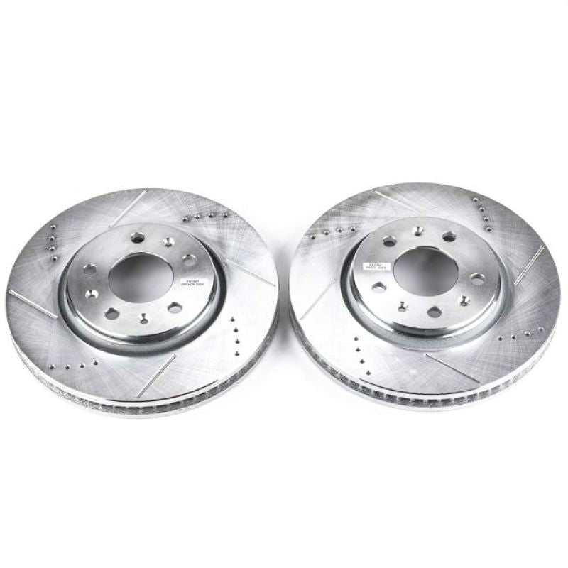 PSB Evolution Drill/Slot Rotor - Power Stop 03-05 Cadillac CTS Front Evolution Drilled & Slotted Rotors - Pair