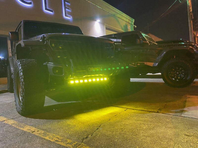 ORL Skid Plates - ORACLE Lighting 2019+ Jeep Wrangler JL Skid Plate w/ Integrated LED Emitters - Yellow
