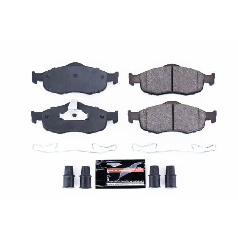 PSB Z23 Evolution Brake Pads - Power Stop 95-00 Ford Contour Front Z23 Evolution Sport Brake Pads w/Hardware