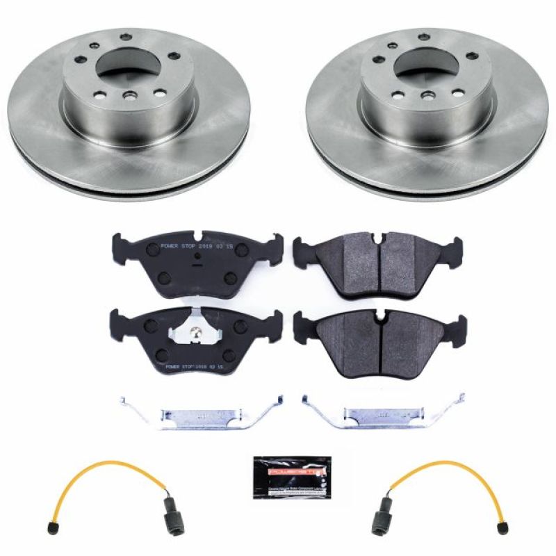 PSB Track Day SPEC Kit - Power Stop 1989 BMW 525i Front Track Day SPEC Brake Kit