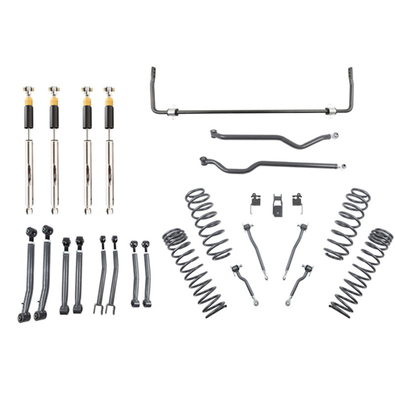 BT Lift Kit w Shocks - Belltech 18-19 Wrangler Rubicon JL 4dr 4in. Lift Lift Kit