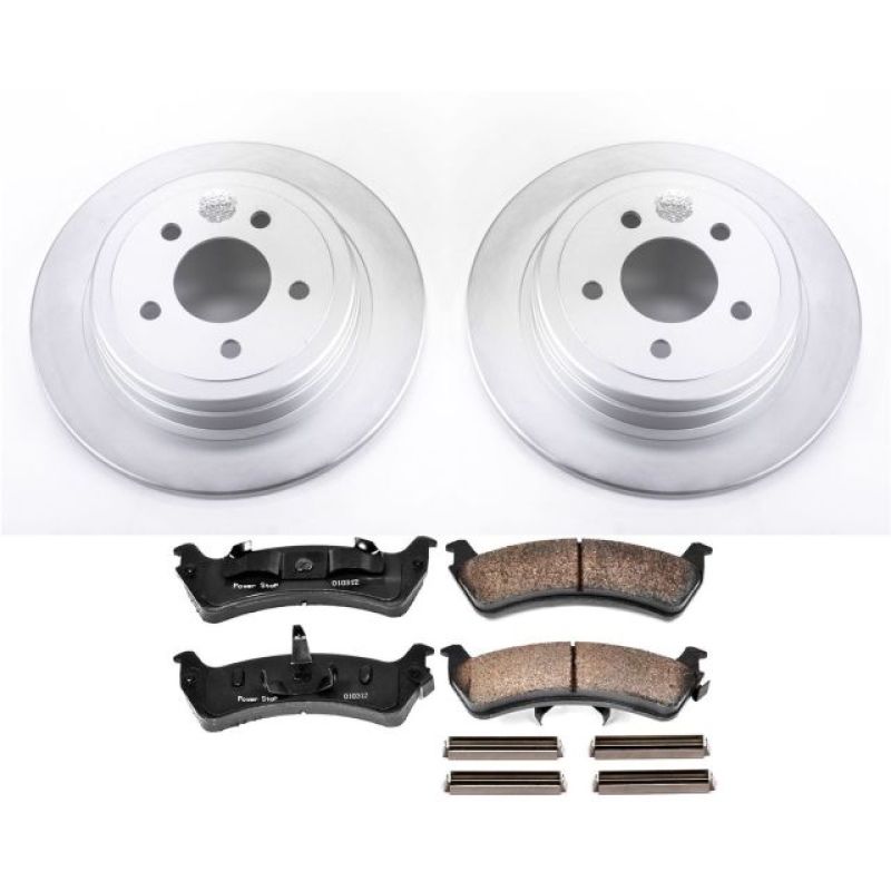 PSB Z17 Evolution Coated Kit - Power Stop 2003 Ford Explorer Sport Rear Z17 Evolution Geomet Coated Brake Kit