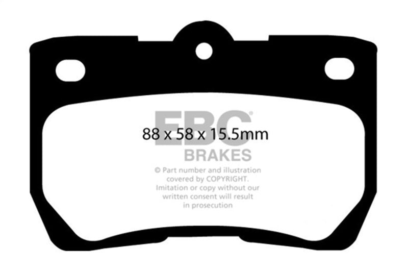 EBC Redstuff Brake Pad Sets - EBC 06-07 Lexus GS300 3.0 Redstuff Rear Brake Pads