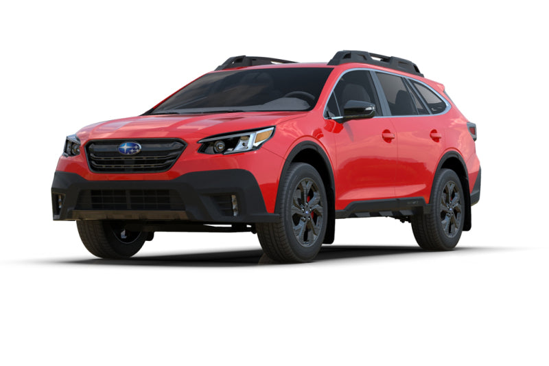 RAL UR Blk Flap/Grey Logo - Rally Armor 20-25 Subaru Outback Black UR Mud Flap w/Grey Logo