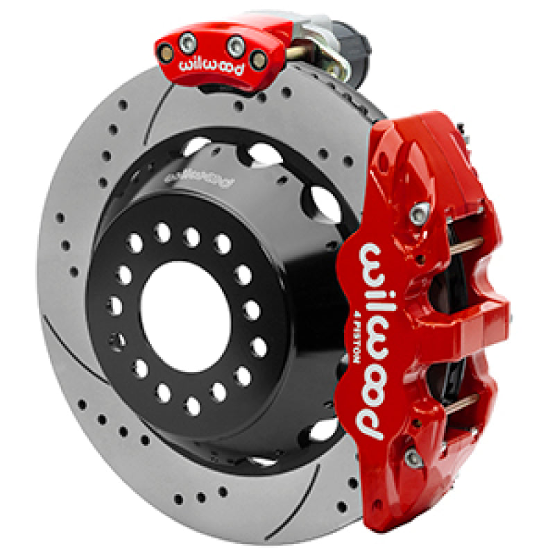 WIL Aero Brake Kit - Wilwood EPB Rear Kit AERO4 Small Ford 2.5