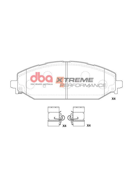 DBA XP Performance Brake Pads - DBA 2022 Jeep Wagoneer XP Performance Front Brake Pads
