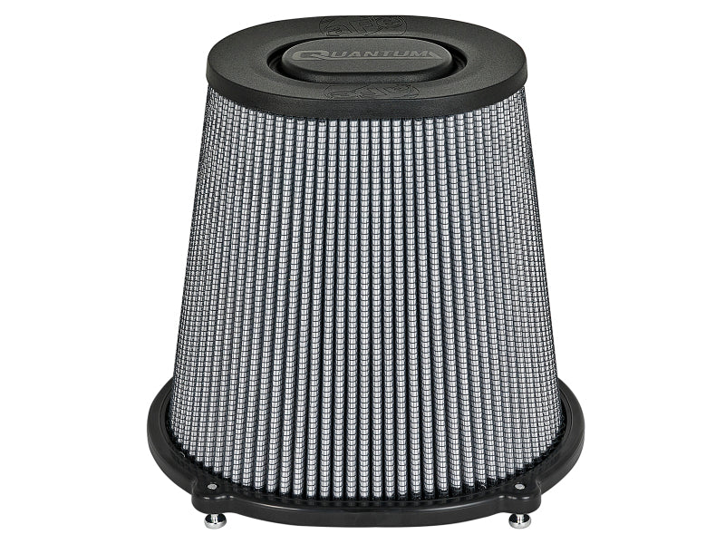 AFE Quantum Intakes - aFe Quantum Pro DRY S Air Filter Flat Top - 5in Flange x 9in Height