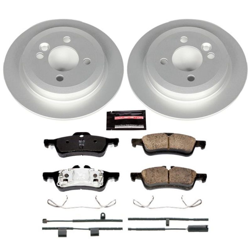 PSB Z23 Evolution Coated Kit - Power Stop 02-06 Mini Cooper Rear Z23 Evolution Sport Coated Brake Kit