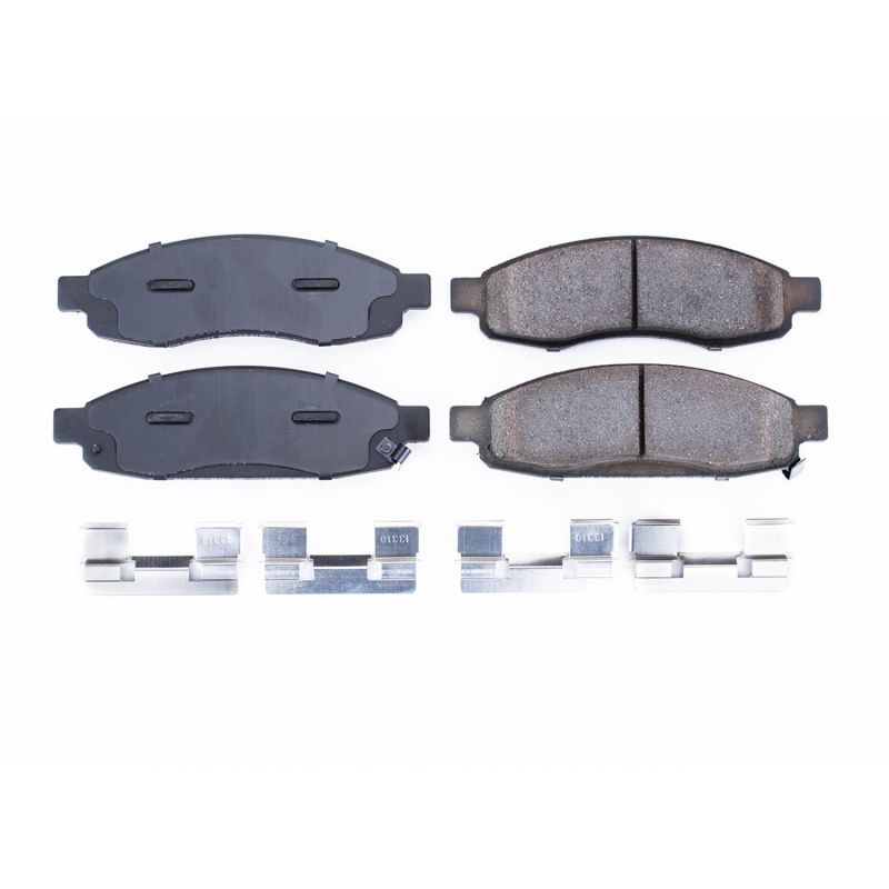 PSB Z17 Evolution Brake Pads - Power Stop 05-06 Infiniti QX56 Front Z17 Evolution Ceramic Brake Pads w/Hardware