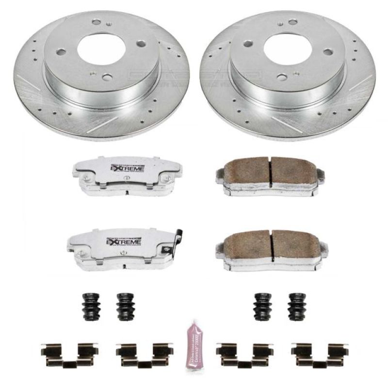 PSB Z26 Street Warrior Kit - Power Stop 01-02 Infiniti G20 Rear Z26 Street Warrior Brake Kit