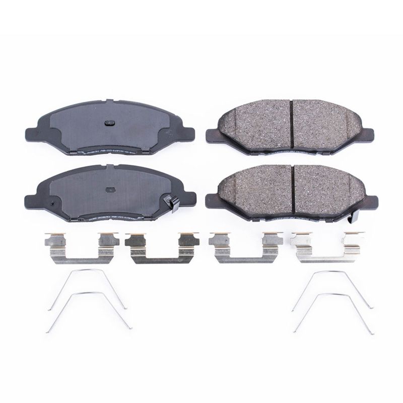 PSB Z17 Evolution Brake Pads - Power Stop 09-11 Nissan Versa Front Z17 Evolution Ceramic Brake Pads w/Hardware