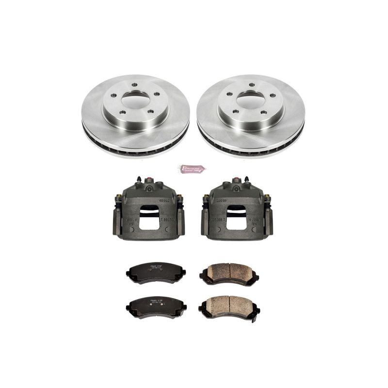 PSB Autospecialty Kit w/Cals - Power Stop 02-07 Buick Rendezvous Front Autospecialty Brake Kit w/Calipers