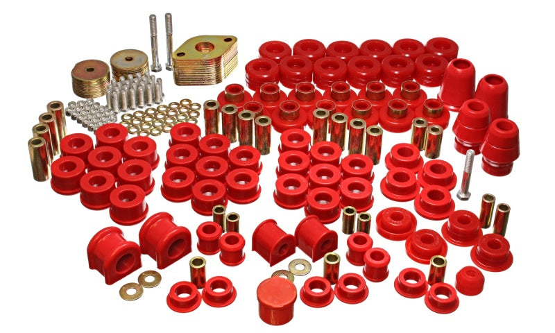 ES Hyper-Flex Sets - Red - Energy Suspension 07-11 Jeep JK 4dr Red Hyper-Flex Master Bushing Set
