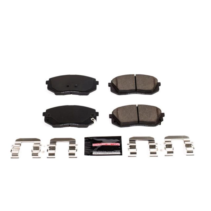 PSB Z23 Evolution Brake Pads - Power Stop 2018 Hyundai Elantra GT Front Z23 Evolution Sport Brake Pads w/Hardware