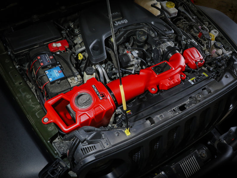 AFE Momentum GT Cold Air Intakes - aFe Momentum GT Pro DRY S Cold Air Intake System 2018+ Jeep Wrangler (JL) V6 3.6L (Red Edition)